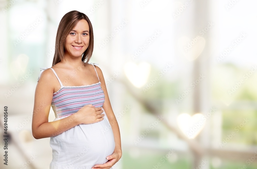 Thinking pregnant woman concept. Maternity melancholy. Thinking pregnant woman concept. Maternity melancholy.