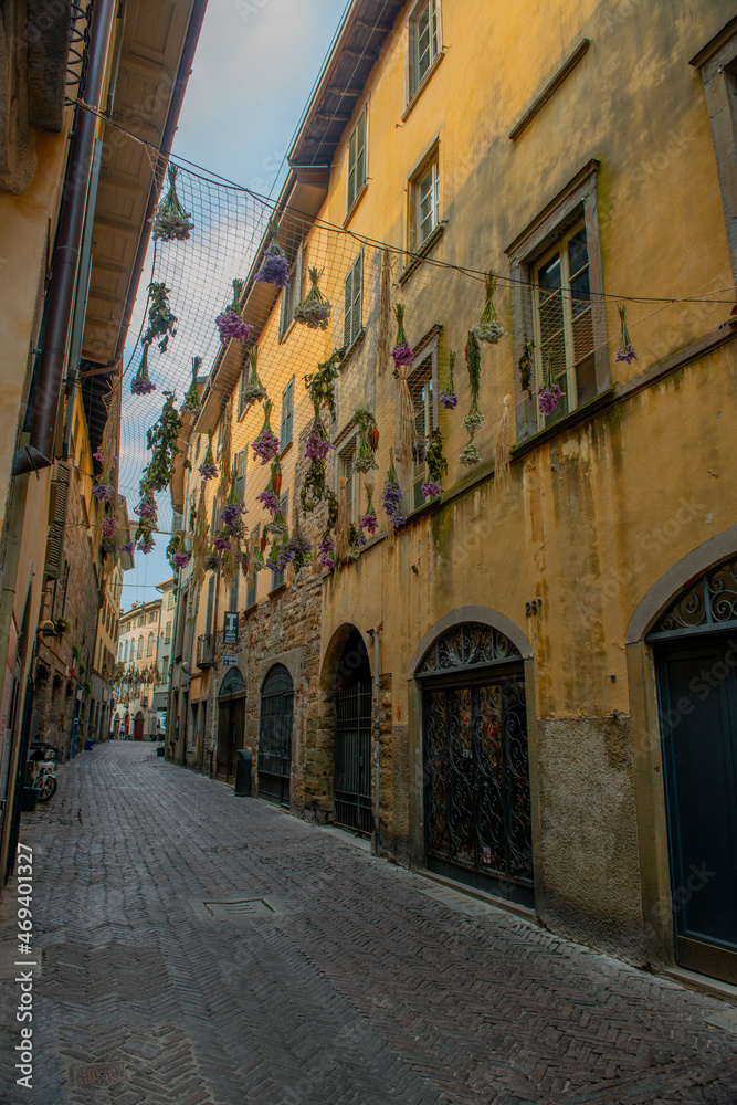 Bergamo old town street