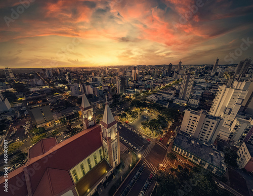 Wallpaper Mural Church at Sunset Torontodigital.ca