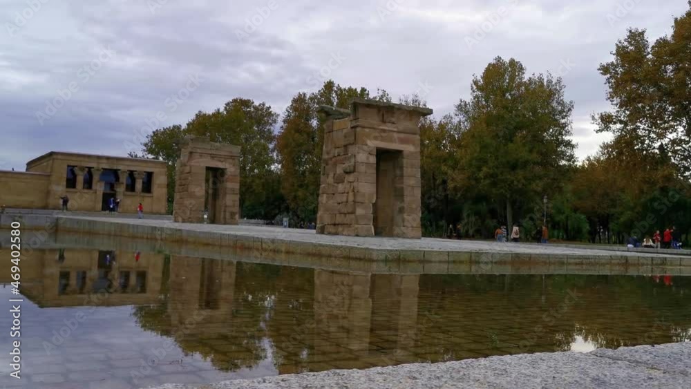Debod Temple of Madrid with a gorgeous sunset Debod Temple of Madrid with a gorgeous sunset