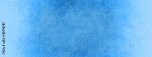 Φωτογραφία blue watercolor background with white faded border and old vintage grunge textur