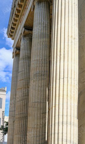 Massive Columns on Stone Building