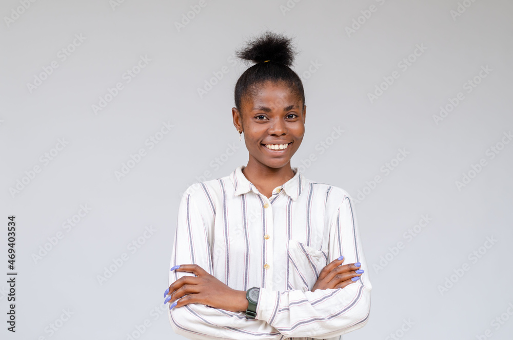 close up of a beautiful confident african lady excited close up of a beautiful confident african lady excited