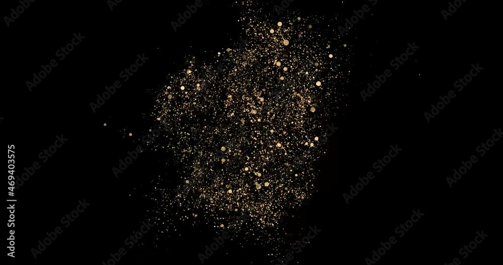 Gold particles explosion. Flow or golden dust powder smoke with spray effect background. Glitter fragrance or golden shimmer glow, magic light sparkles and shiny fluid flares Gold particles explosion. Flow or golden dust powder smoke with spray effect background. Glitter fragrance or golden shimmer glow, magic light sparkles and shiny fluid flares