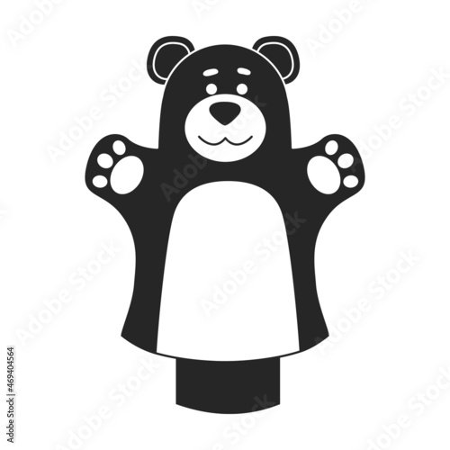 Theater puppets vector icon.Black vector icon isolated on white background theater puppets.