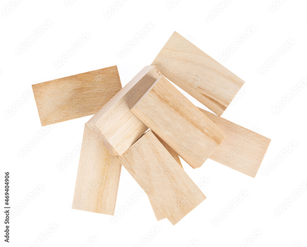 wooden block isolated on white background wooden block isolated on white background