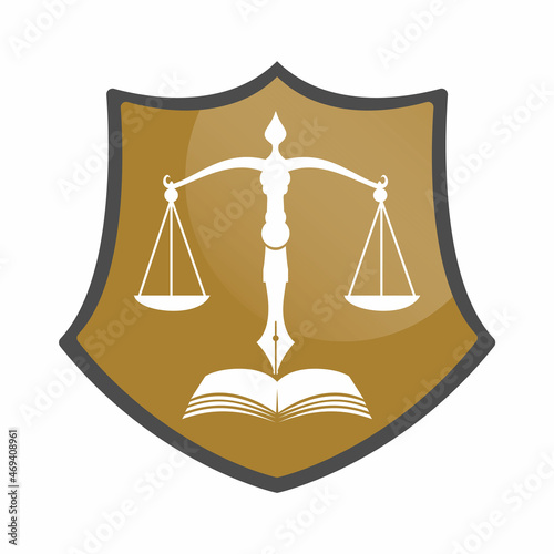 Law Balance And Attorney Monogram Logo Design. Balance logo design related to attorney, law firm or lawyers.