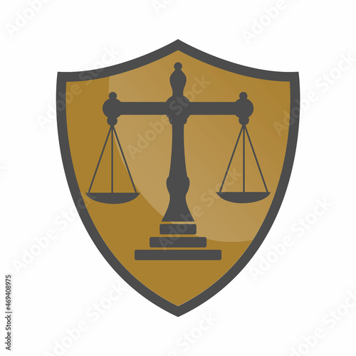Law Balance And Attorney Monogram Logo Design. Balance logo design related to attorney, law firm or lawyers.