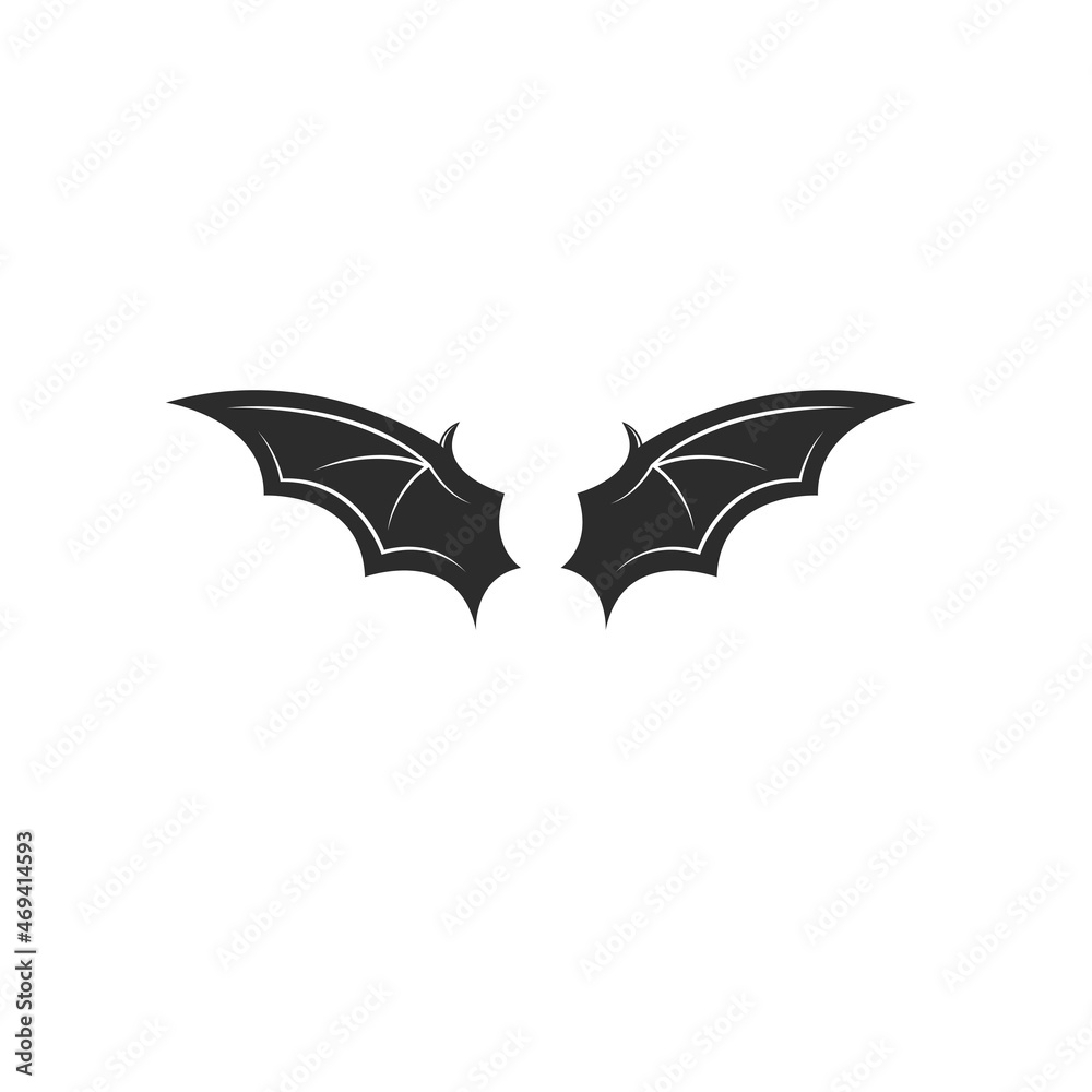 bat wings  element  ilustration vector icon design  template web