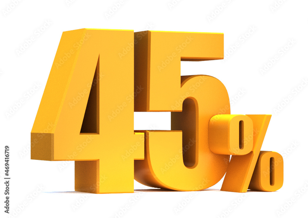 Gold 45 Percent off 3d Sign on White Background, Special Offer 45% Discount Tag, Sale Up to 45 Percent Off,big offer, Sale, Special Offer Label, Sticker, Tag, Banner, Advertising, offer Icon Gold 45 Percent off 3d Sign on White Background, Special Offer 45% Discount Tag, Sale Up to 45 Percent Off,big offer, Sale, Special Offer Label, Sticker, Tag, Banner, Advertising, offer Icon