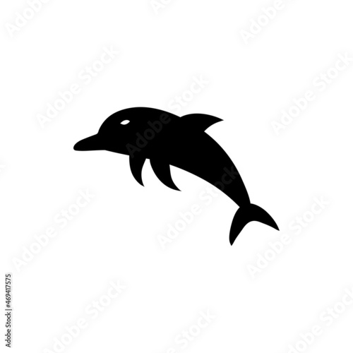 Dolphin icon design template vector isolated illustration