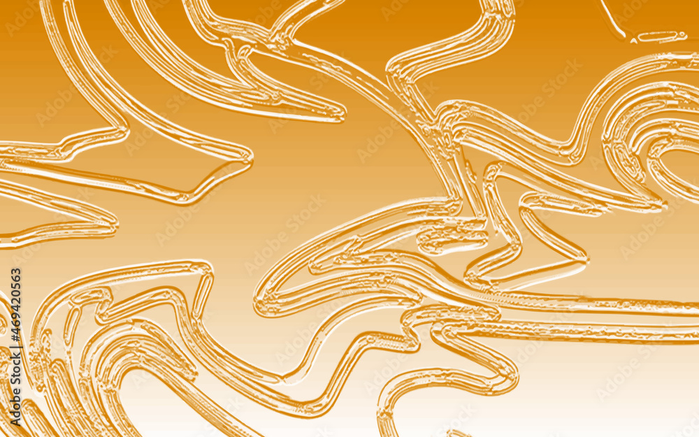 Obraz premium Beautiful oil background for art projects, cards, business, posters. 3D illustration, computer-generated fractal