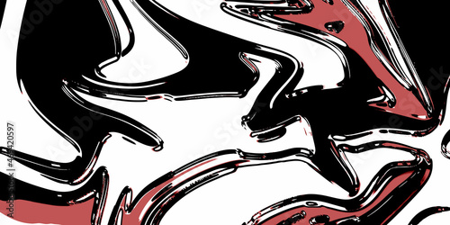  Marbled acrylic colored pattern in the colors red, black, white background with lines .