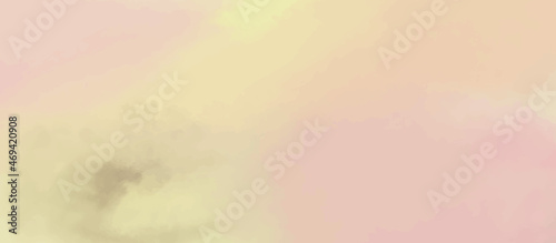  The color of clouds in Pink with Vanilla Sky for texture background. Space for text input . Sky and clouds in pastel tones
