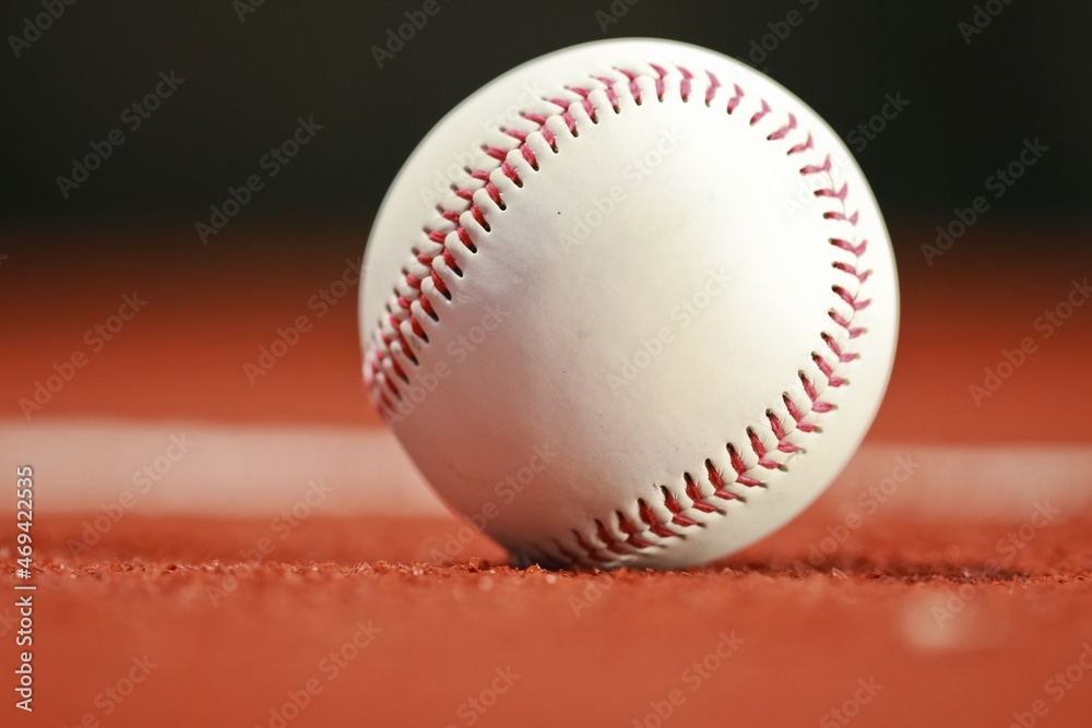 Baseball on turf Baseball on turf