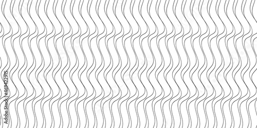Wallpaper Mural Black curve lines. Wavy background. Waves. Torontodigital.ca