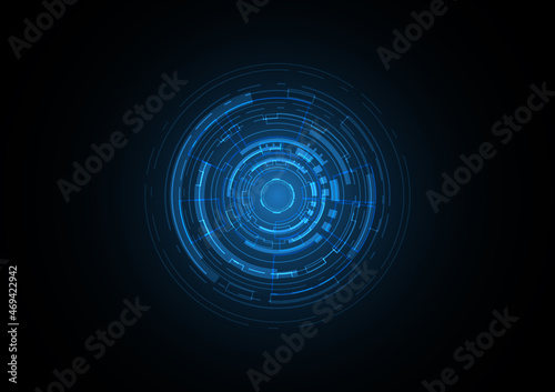 Technology abstract future circle background