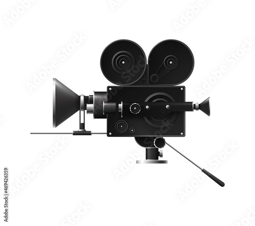 Cinema Camera Realistic Composition