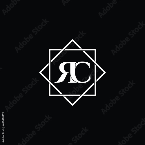 Letter RC luxury logo design vector