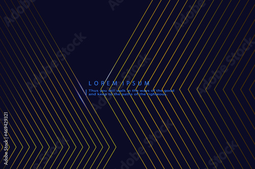 Abstract luxury blue tech template design with gold glitters template. classic background. illustration vector 