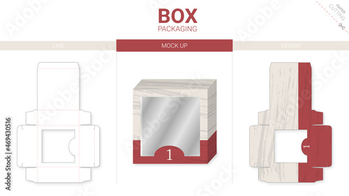box packaging design and mock up