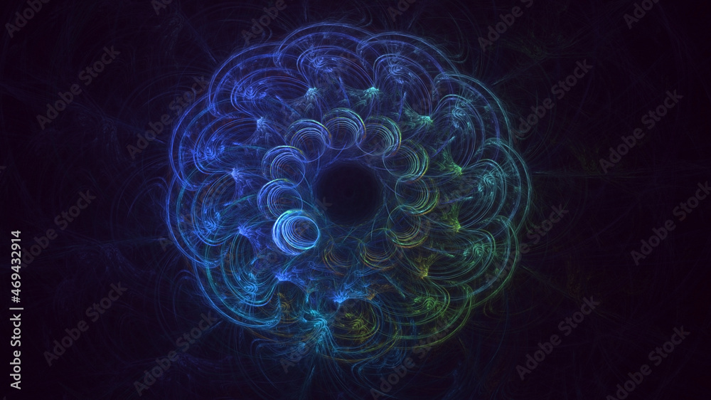 3D rendering abstract round light background 3D rendering abstract round light background