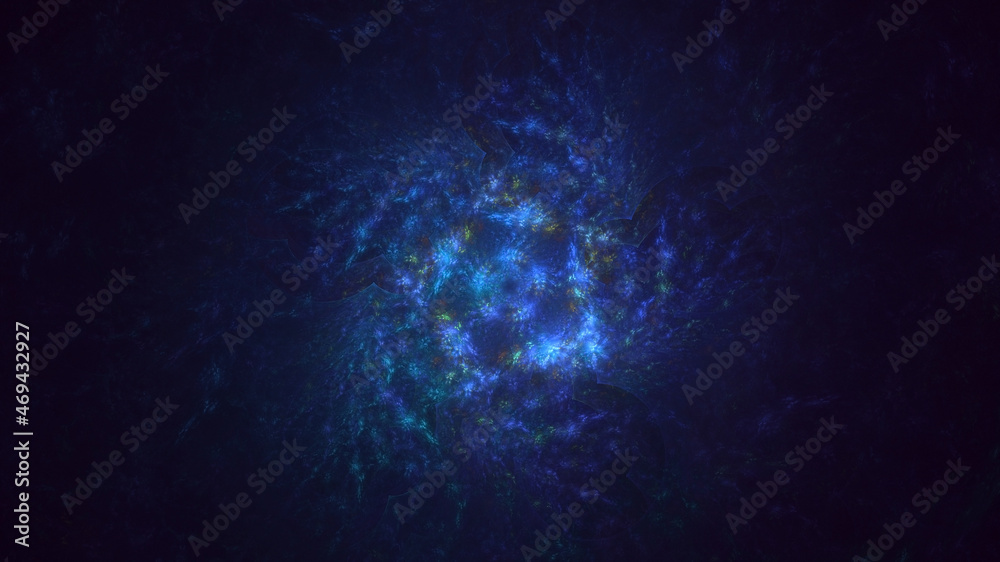 Obraz premium 3D rendering abstract round light background