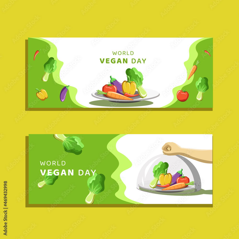 World Vegan Day Illustration Vector