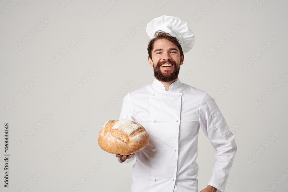 Baker restaurant provision of services light background Baker restaurant provision of services light background