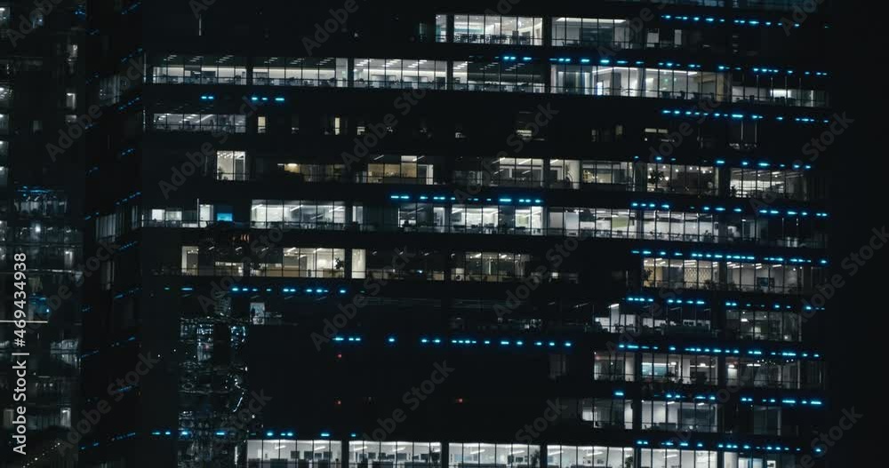 Philadelphia's FMC building, at night, with LED light patterns Philadelphia's FMC building, at night, with LED light patterns