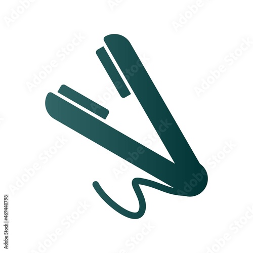Hair Strainer Glyph Gradient Vector Icon Design
