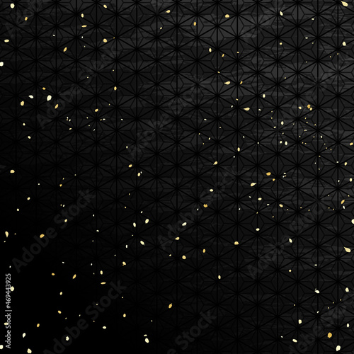 麻の葉模様　和風背景素材