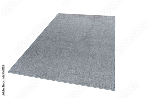 Carpet covering background. Pattern and texture of gray colour carpet. Copy space 