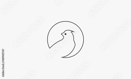 circle line cardinal on white background.