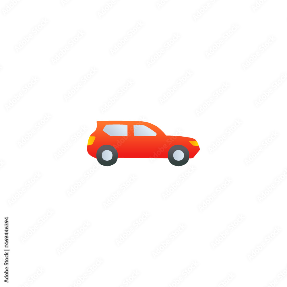 Fototapeta premium offroad car icon in gradient color, isolated on white background