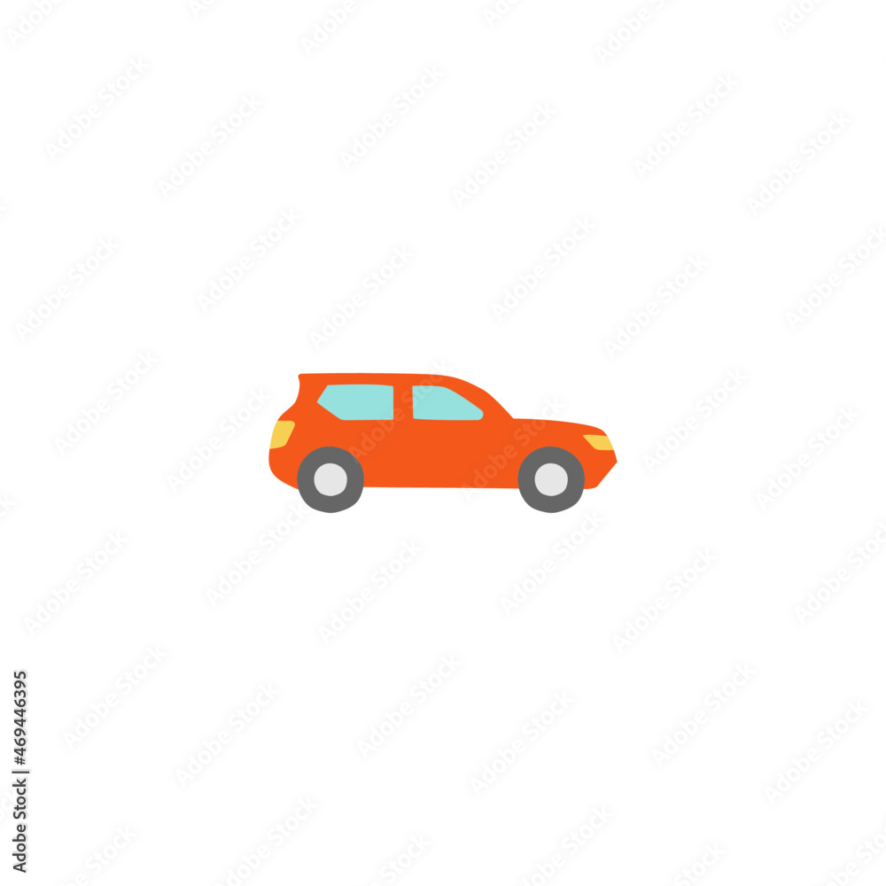 offroad car icon in color icon, isolated on white background offroad car icon in color icon, isolated on white background