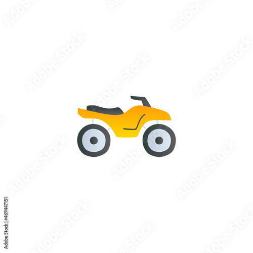 atv vehicle icon in gradient color, isolated on white background