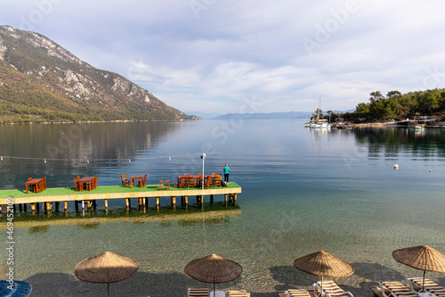 View of Akbuk Bay Gokova, Mugla photo