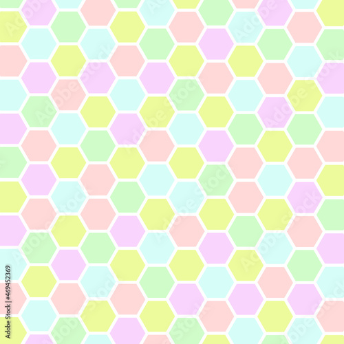 Hexágonos pastel