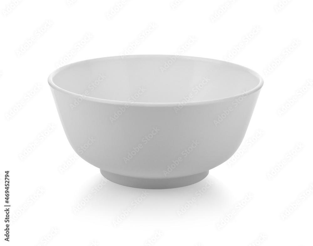 White bowl isolated on white background. White bowl isolated on white background.