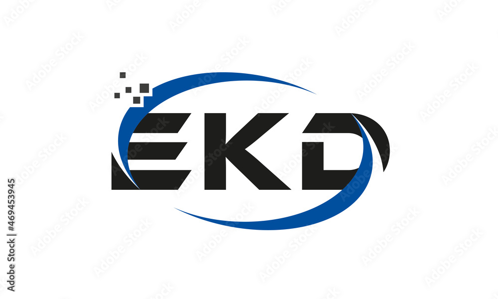 dots or points letter EKD technology logo designs concept vector Template Element dots or points letter EKD technology logo designs concept vector Template Element