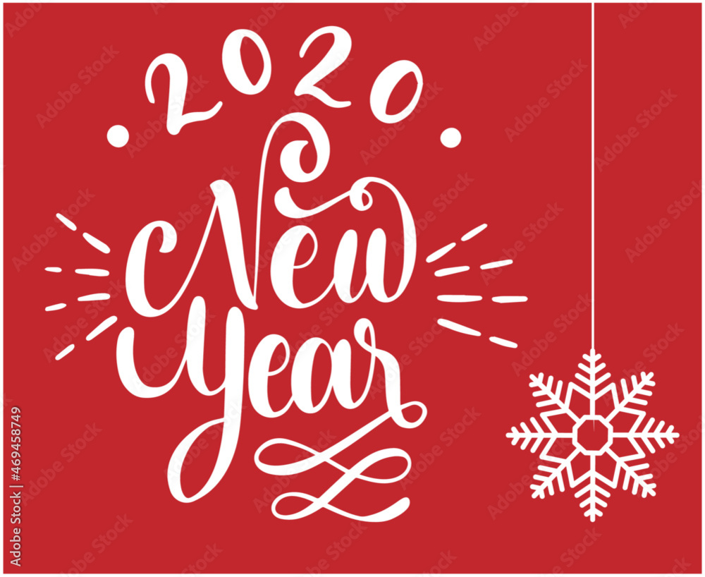 2022 Happy New Year Holiday Illustration Vector Abstract White With Red Background 2022 Happy New Year Holiday Illustration Vector Abstract White With Red Background