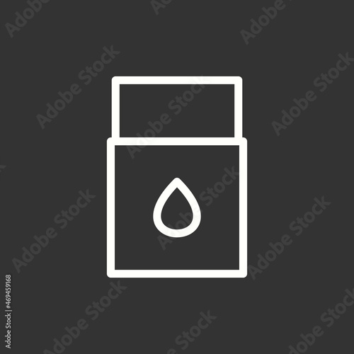 Match Line Inverted Vector Icon Design