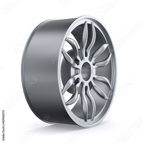 wheel rim on white backgrou...