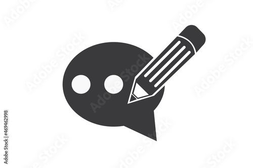 Blog Icon in trendy flat style isolated on white background for website, application, printing, document, poster design, etc. vector EPS10
