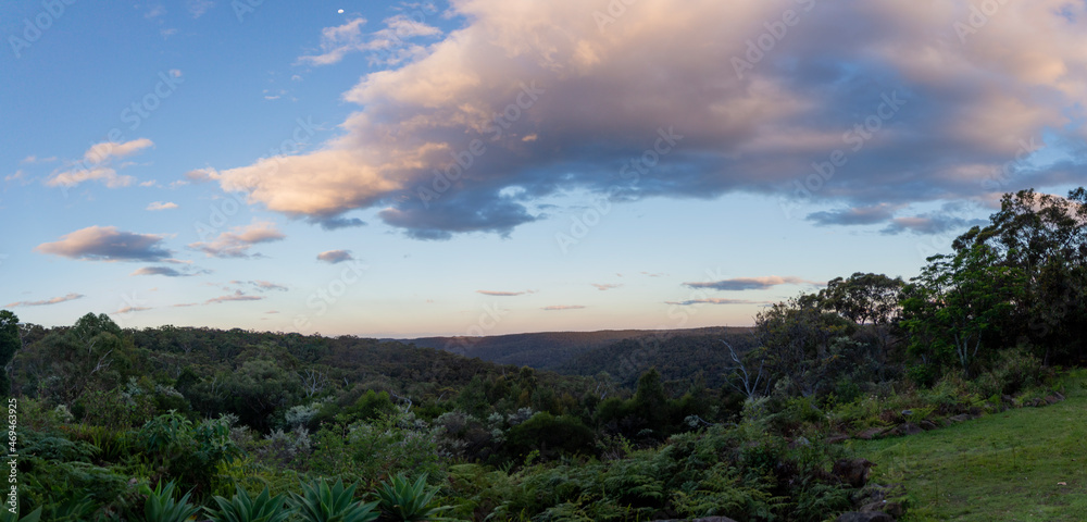 Valley Panorama at Dusk/Sunset