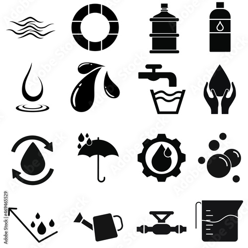 water icon vector. liquid illustration sign. purify symbol. pure logo.