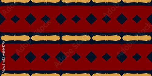 Ethnic Vector Boho Rug. Red Graphic Wallpaper. Indigo Abstract Artwork. Indigo Geometric Handmade. Pillowcase Geometric Hippie. Aztec Design. Apparel Trendy Bohemian.