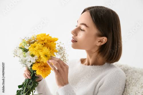 Beautiful young woman with ...