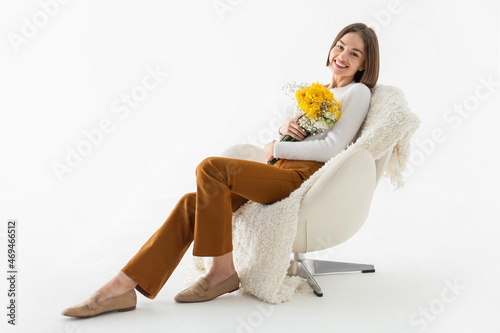 Beautiful young woman with ...